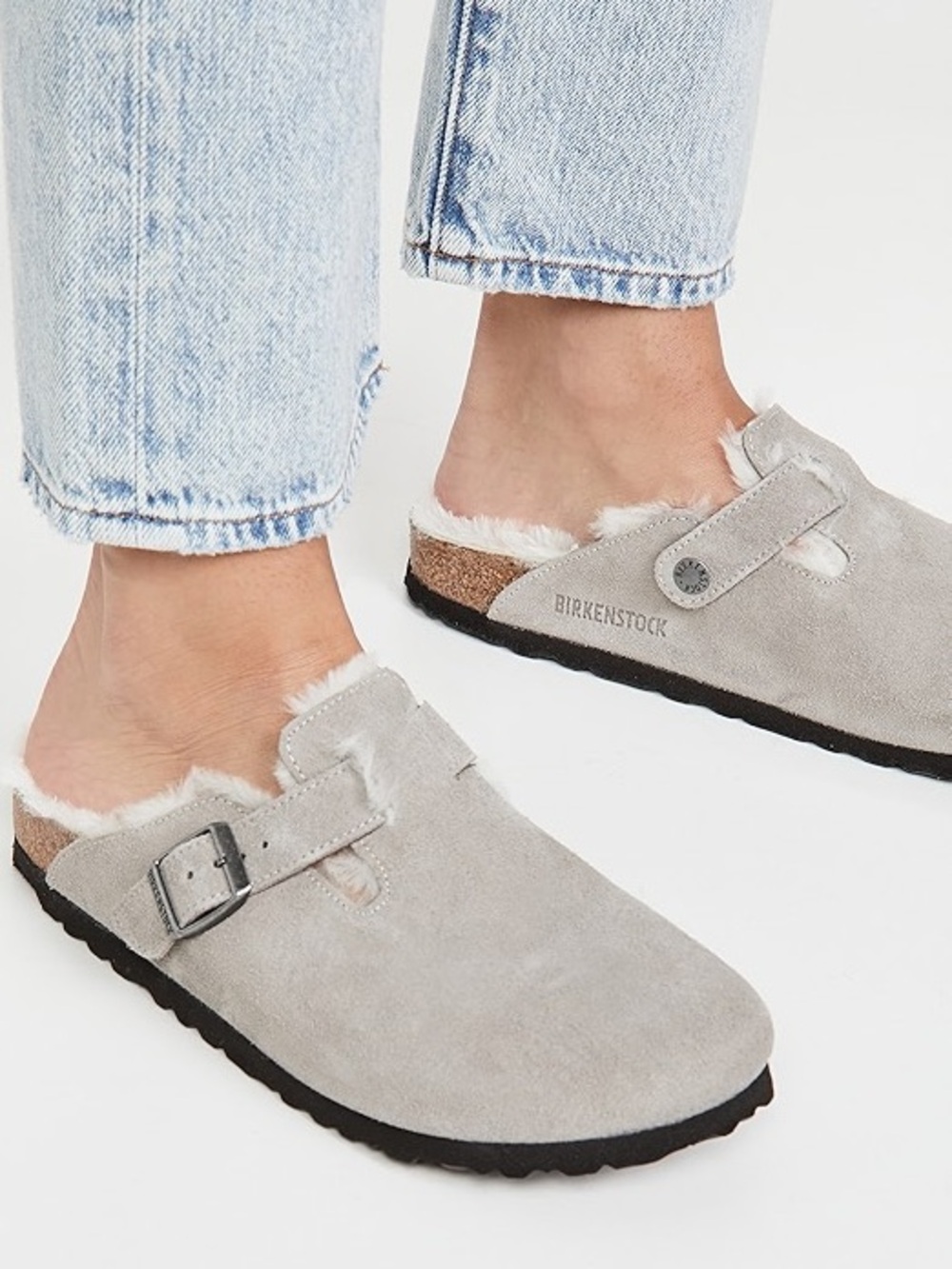 ‼️SOLD‼️Birkenstock Stone Coin Gray Boston Clogs☕️ - Picture 4 of 16
